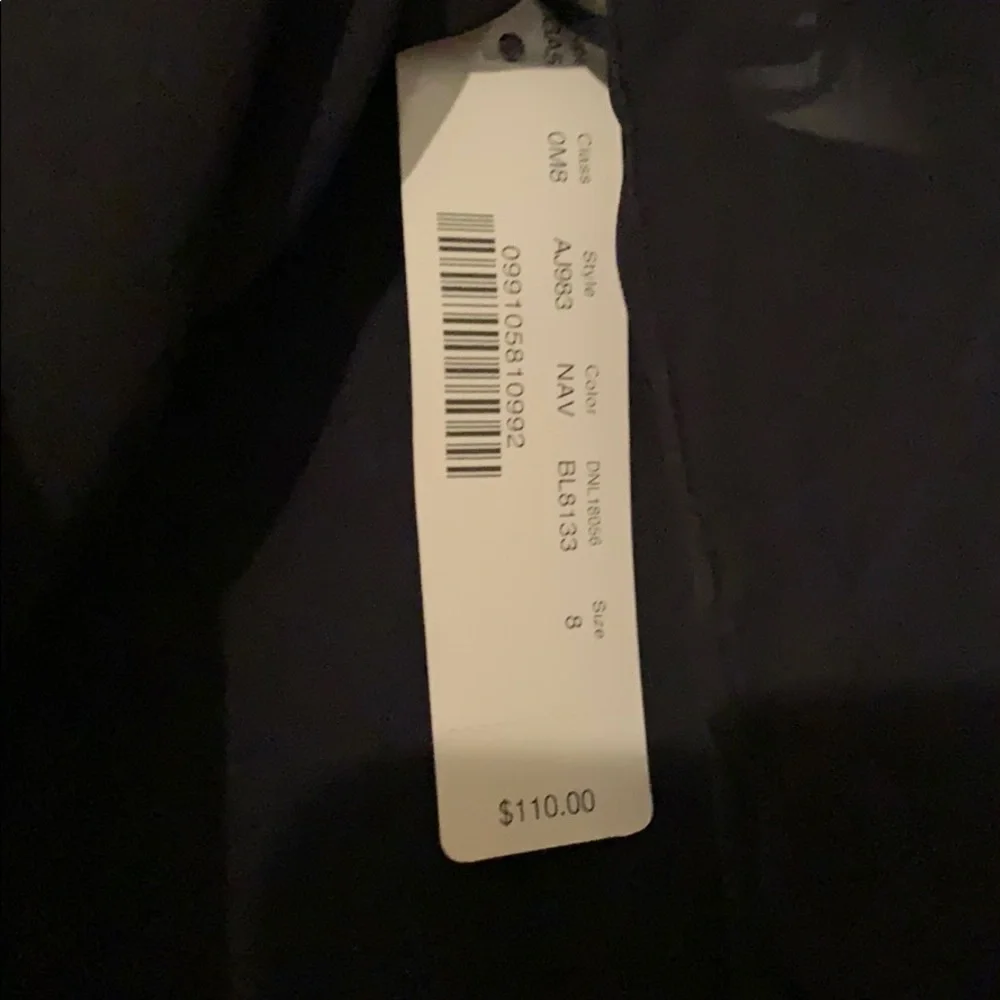 J. Crew Pleated Navy Midi Skirt - Picture 4 of 5